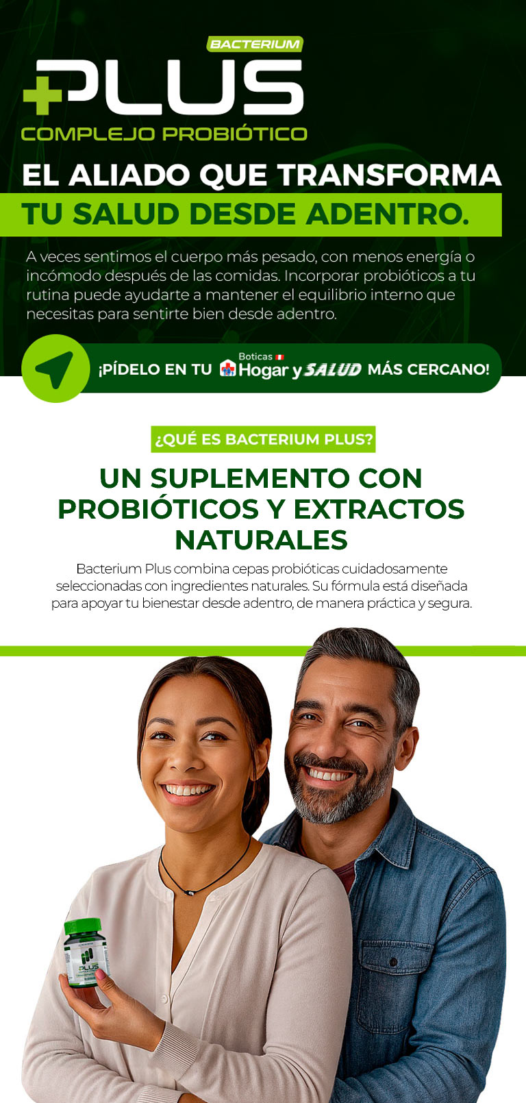 A veces sentimos el cuerpo más pesado, con menos energía o incómodo después de las comidas. Incorporar probióticos a tu rutina puede ayudarte a mantener el equilibrio interno que necesitas para sentirte bien desde adentro.
